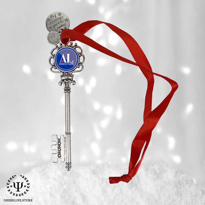 Assistance League Christmas Ornament Santa Magic Key