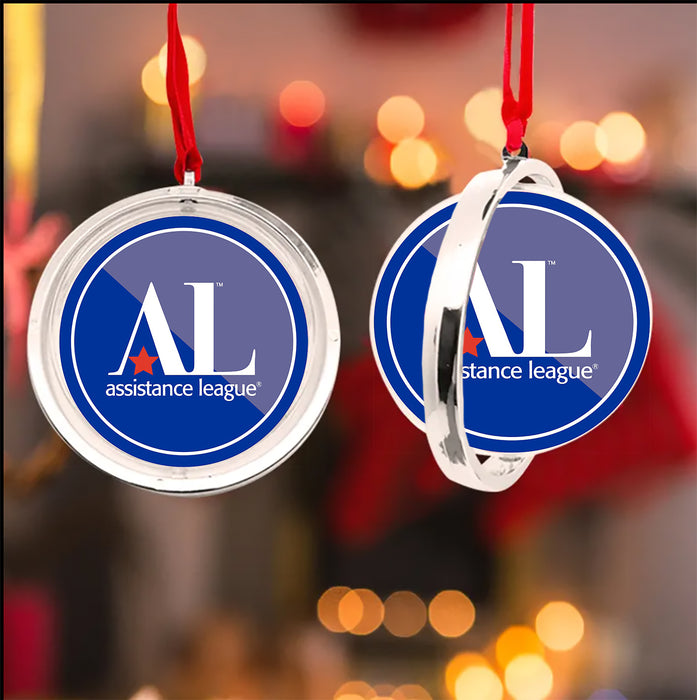 Assistance League Christmas Reversible Flat Round Ornament
