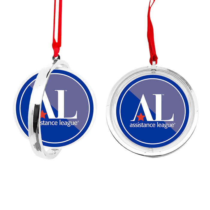 Assistance League Christmas Reversible Flat Round Ornament