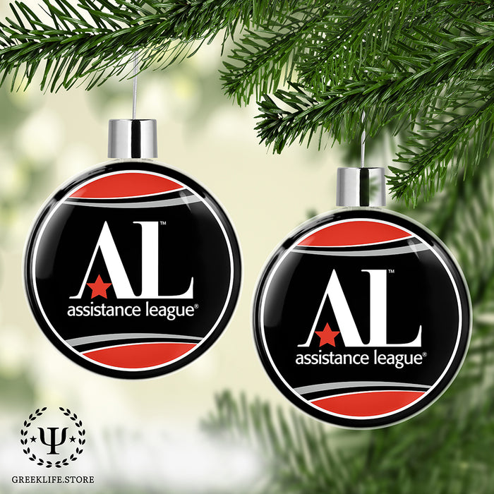 Assistance League Christmas Ornament Flat Round