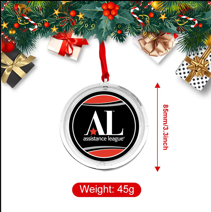 Assistance League Christmas Reversible Flat Round Ornament