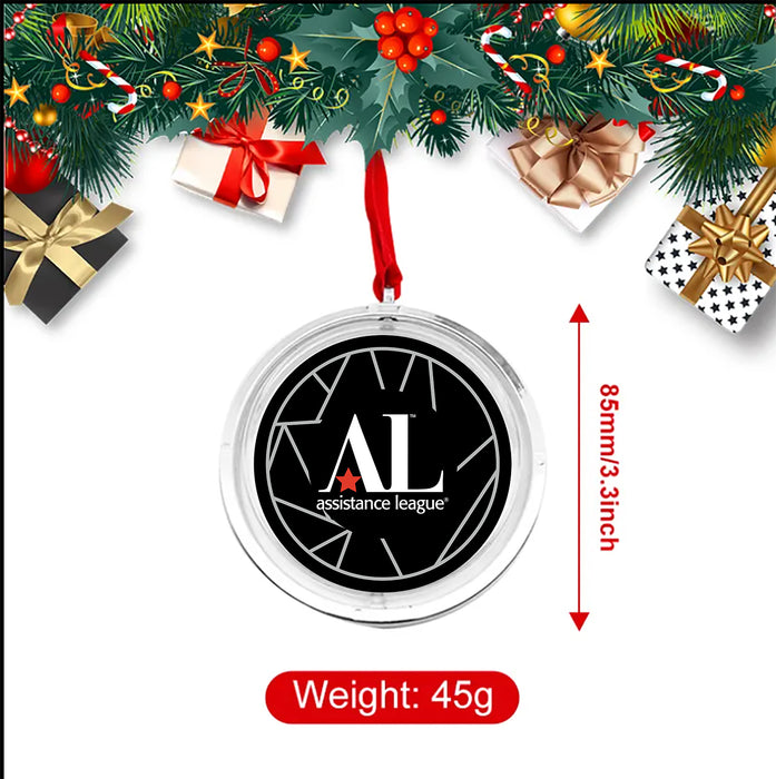 Assistance League Christmas Reversible Flat Round Ornament