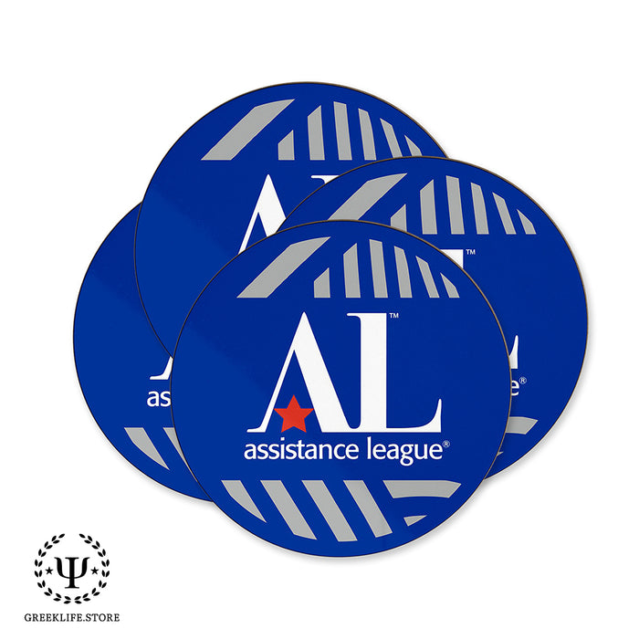 Assistance League Beverage coaster round (Set of 4)