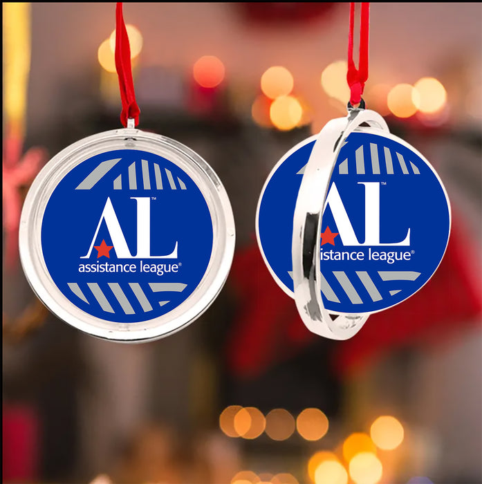 Assistance League Christmas Reversible Flat Round Ornament