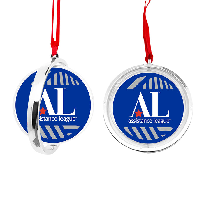 Assistance League Christmas Reversible Flat Round Ornament
