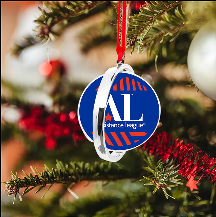 Assistance League Christmas Reversible Flat Round Ornament
