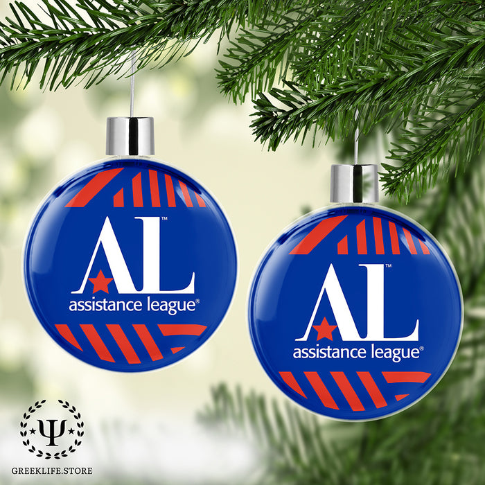 Assistance League Christmas Ornament Flat Round