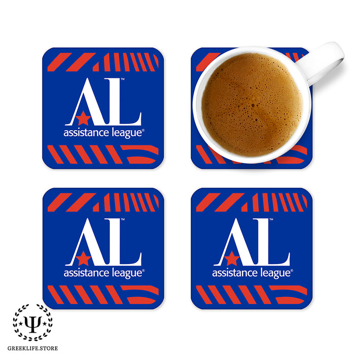 Assistance League Beverage Coasters Square (Set of 4)