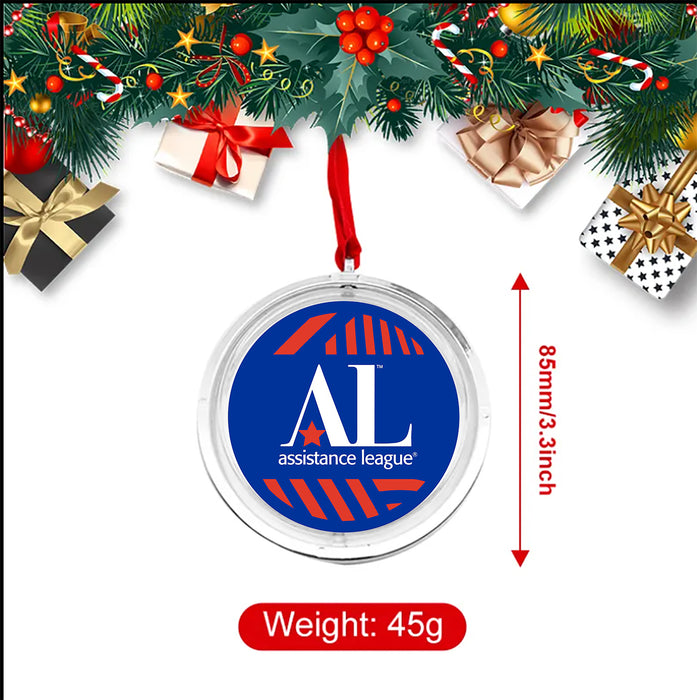 Assistance League Christmas Reversible Flat Round Ornament