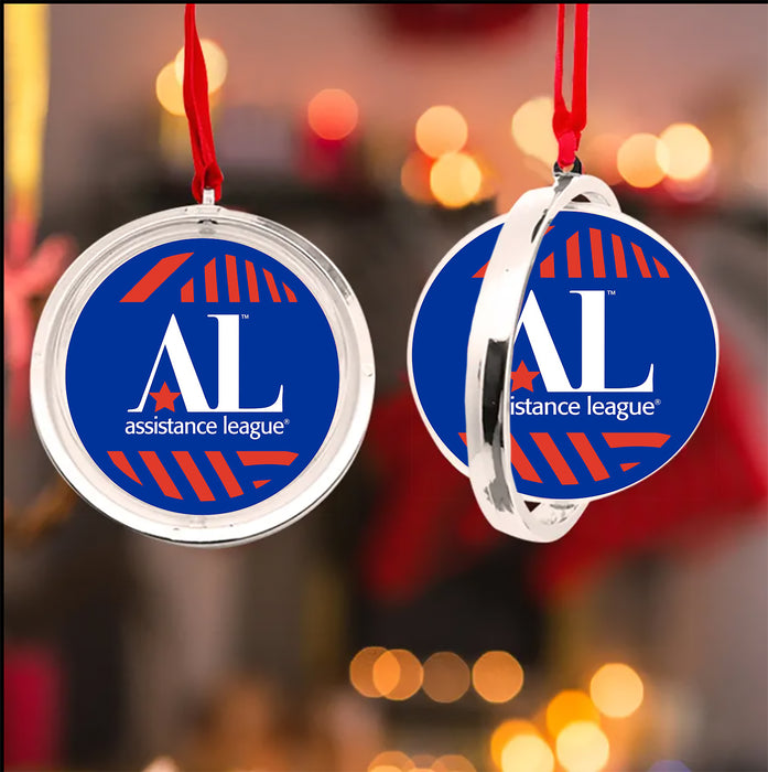Assistance League Christmas Reversible Flat Round Ornament