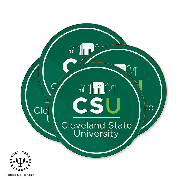 Cleveland State University Beverage coaster round (Set of 4)