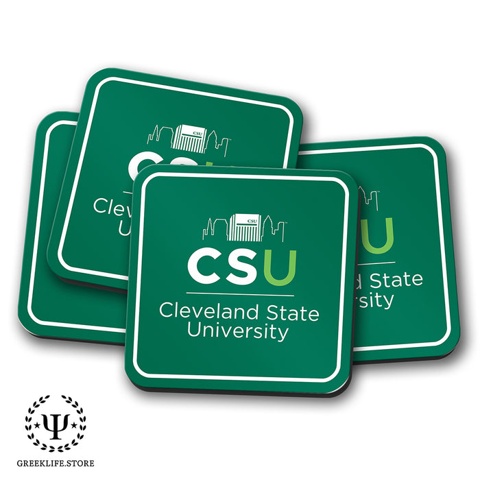 Cleveland State University Beverage Coasters Square (Set of 4)