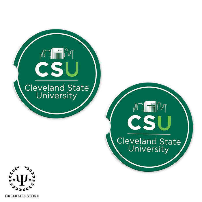 Cleveland State University Car Cup Holder Coaster (Set of 2)