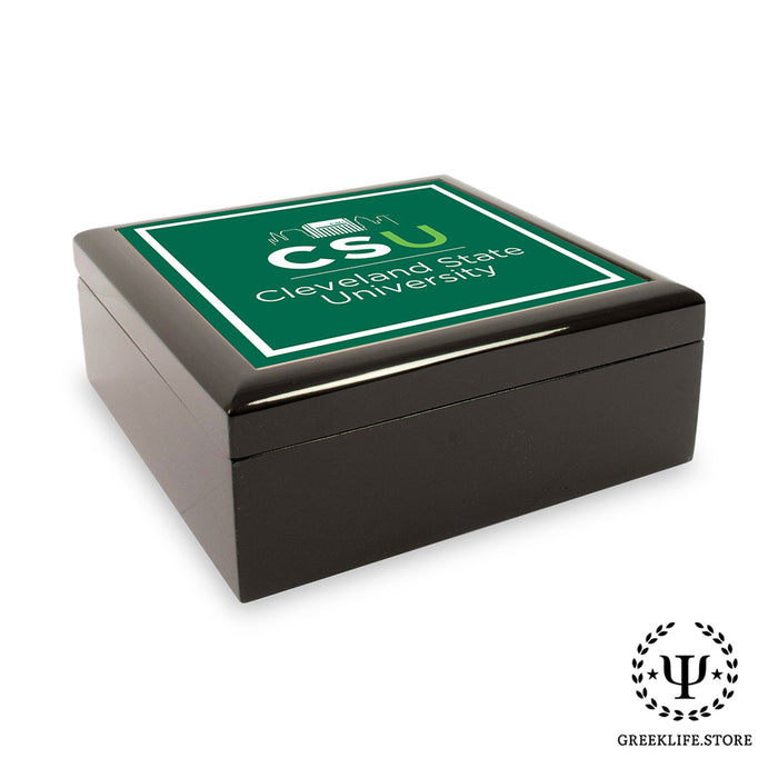 Cleveland State University Keepsake Box Wooden