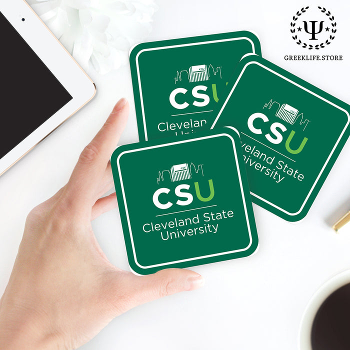 Cleveland State University Beverage Coasters Square (Set of 4)