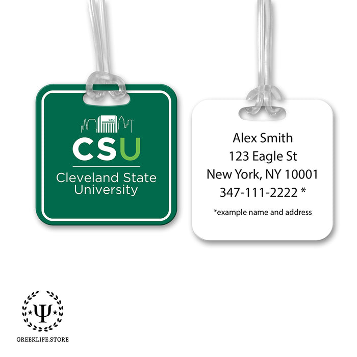 Cleveland State University Luggage Bag Tag (square)