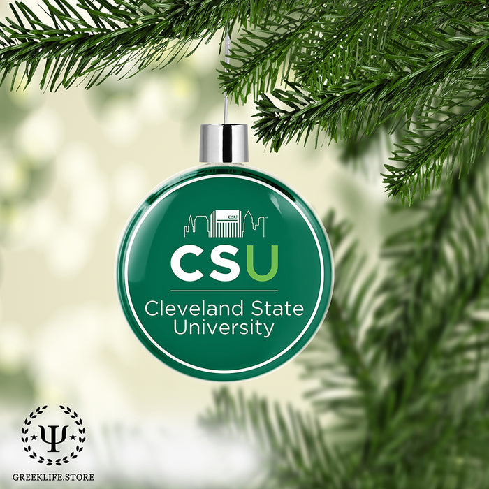 Cleveland State University Christmas Ornament Flat Round