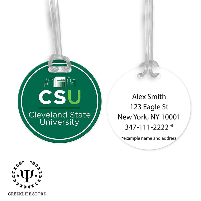 Cleveland State University Luggage Bag Tag (round)