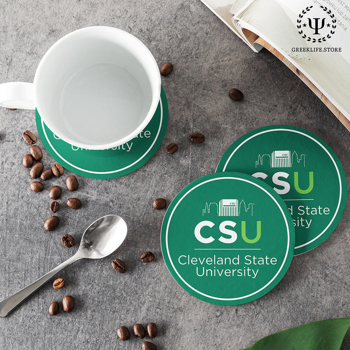 Cleveland State University Beverage coaster round (Set of 4)