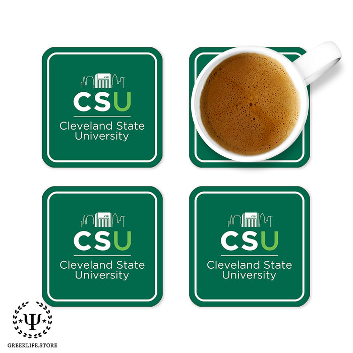 Cleveland State University Beverage Coasters Square (Set of 4)