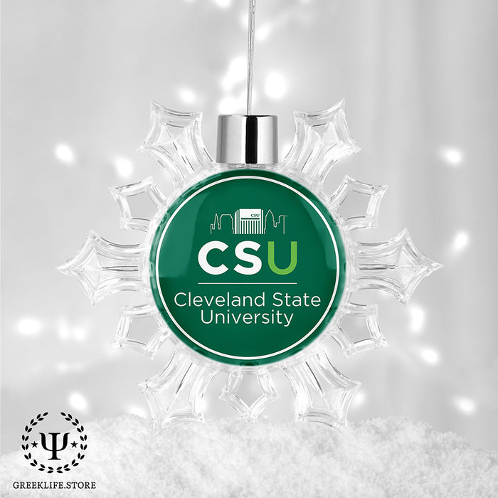 Cleveland State University Christmas Ornament - Snowflake