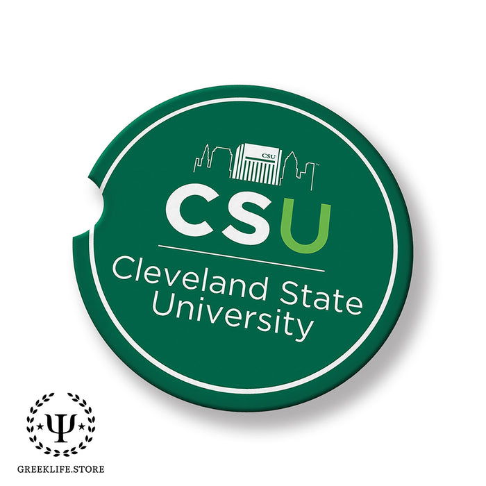 Cleveland State University Car Cup Holder Coaster (Set of 2)