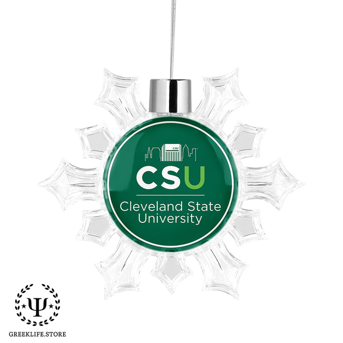 Cleveland State University Christmas Ornament - Snowflake