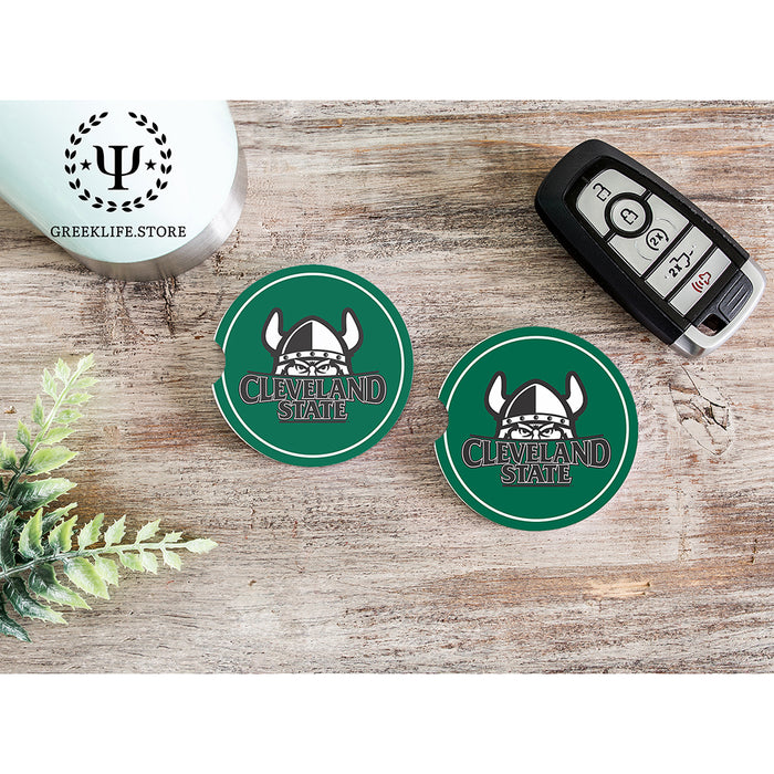 Cleveland State University Car Cup Holder Coaster (Set of 2)