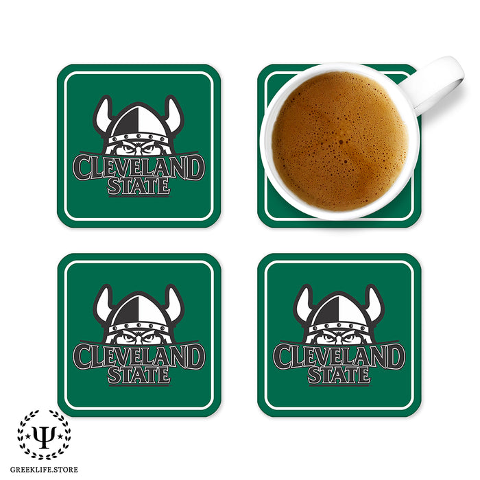 Cleveland State University Beverage Coasters Square (Set of 4)