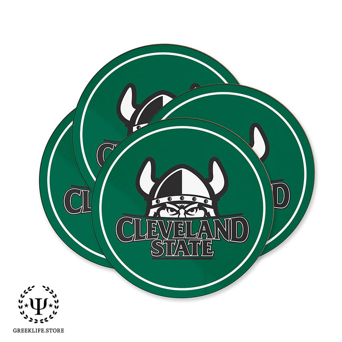 Cleveland State University Beverage coaster round (Set of 4)