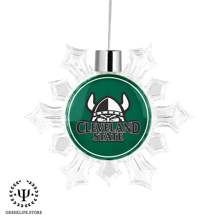 Cleveland State University Christmas Ornament - Snowflake