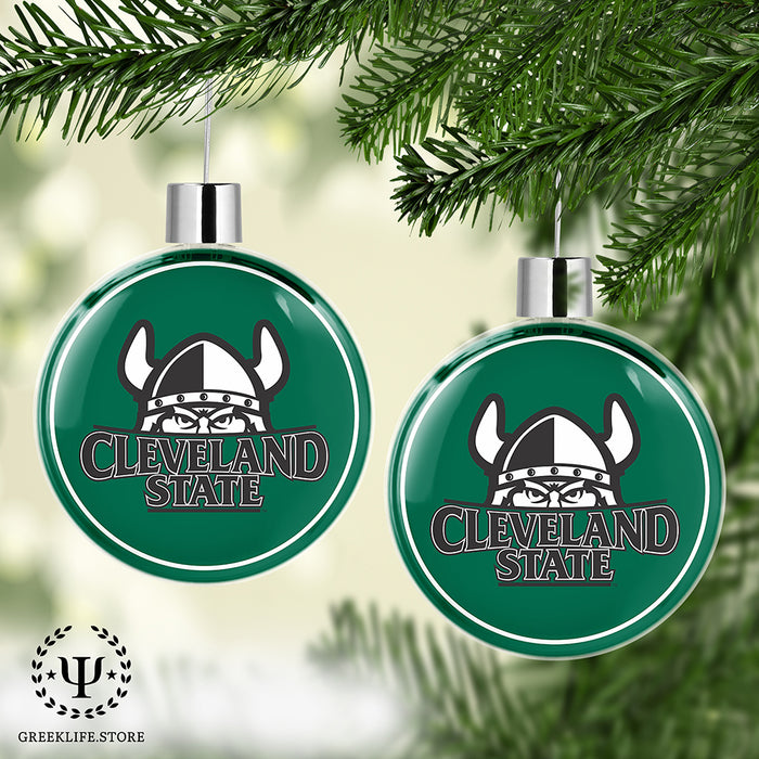 Cleveland State University Christmas Ornament Flat Round