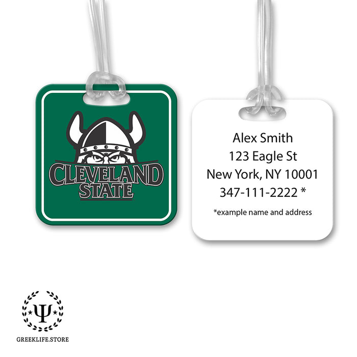 Cleveland State University Luggage Bag Tag (square)