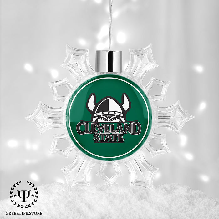 Cleveland State University Christmas Ornament - Snowflake