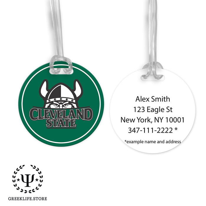 Cleveland State University Luggage Bag Tag (round)