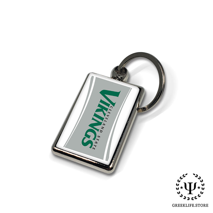 Cleveland State University Keychain Rectangular