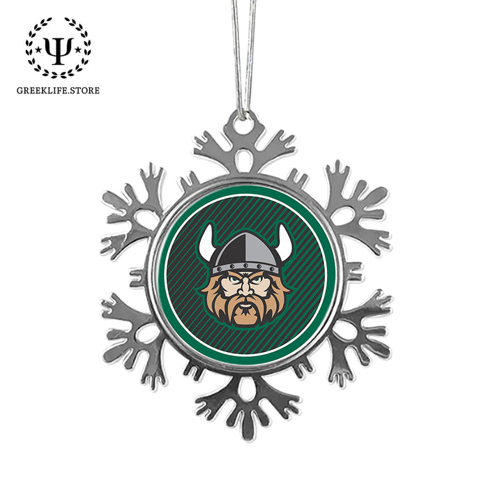 Cleveland State University Christmas Ornament - Snowflake Metal