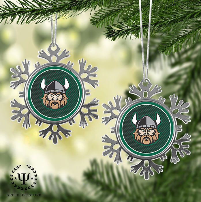 Cleveland State University Christmas Ornament - Snowflake Metal