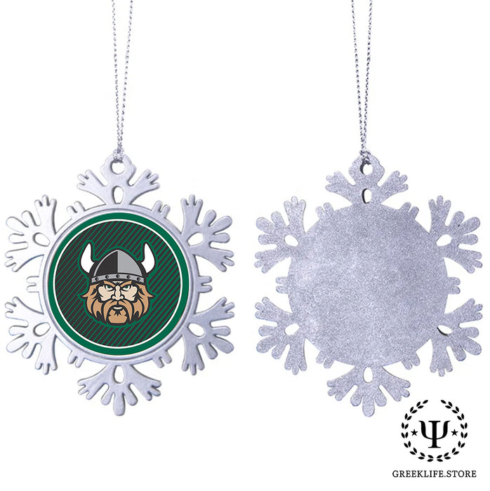 Cleveland State University Christmas Ornament - Snowflake Metal