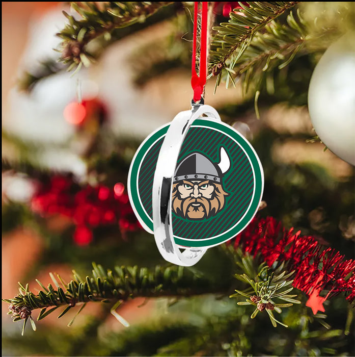 Cleveland State University Christmas Reversible Flat Round Ornament