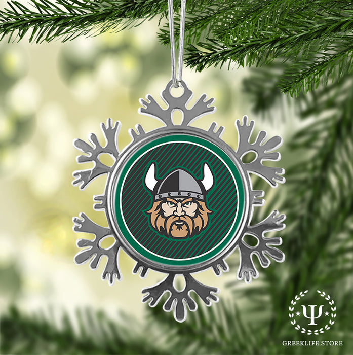 Cleveland State University Christmas Ornament - Snowflake Metal