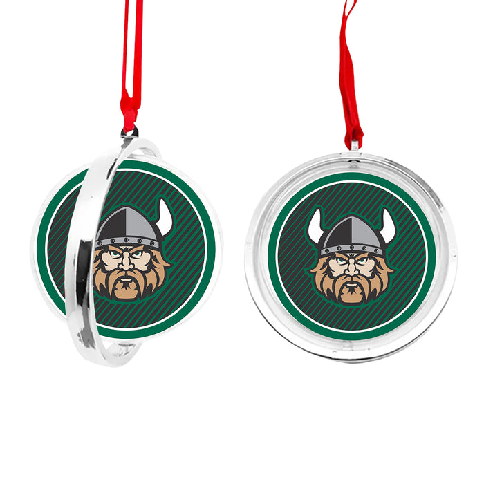 Cleveland State University Christmas Reversible Flat Round Ornament