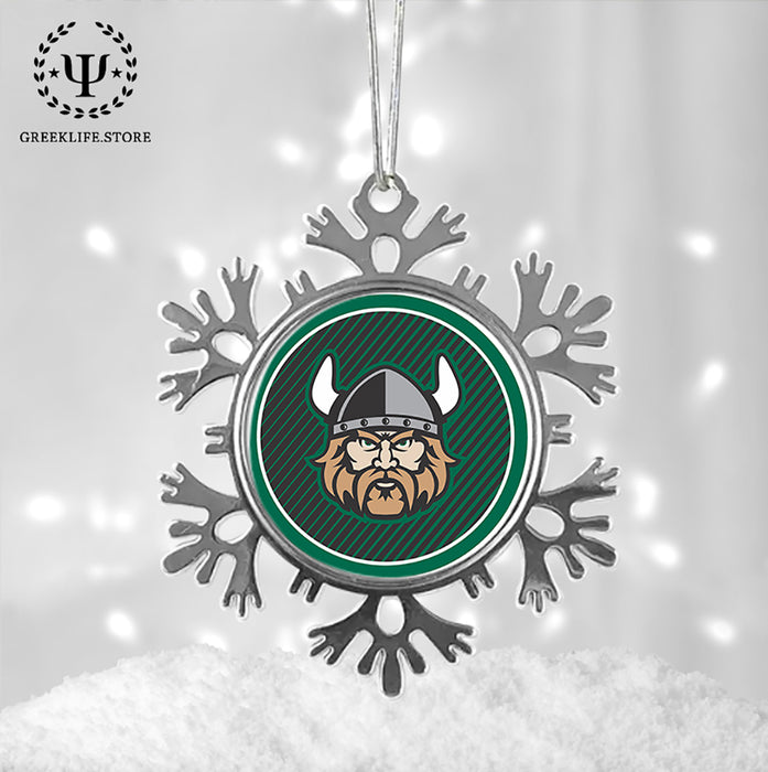 Cleveland State University Christmas Ornament - Snowflake Metal