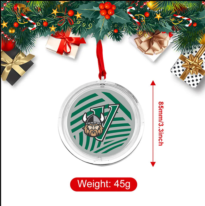 Cleveland State University Christmas Reversible Flat Round Ornament