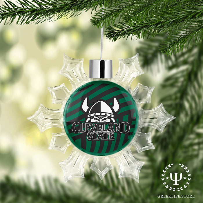 Cleveland State University Christmas Ornament - Snowflake