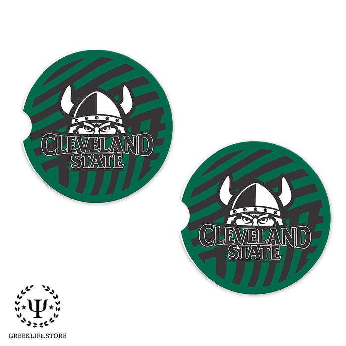 Cleveland State University Car Cup Holder Coaster (Set of 2)