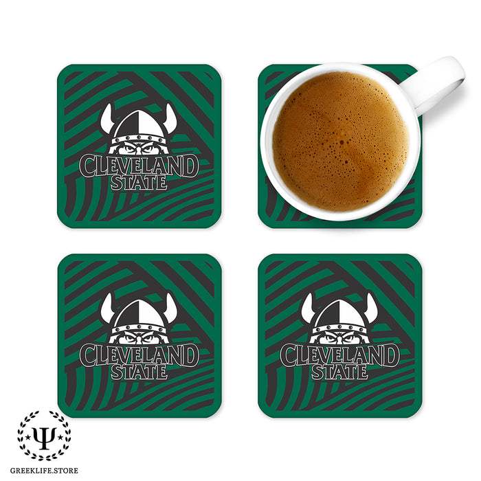 Cleveland State University Beverage Coasters Square (Set of 4)