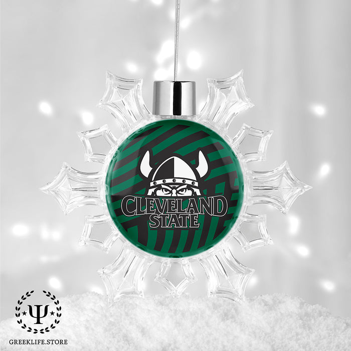 Cleveland State University Christmas Ornament - Snowflake