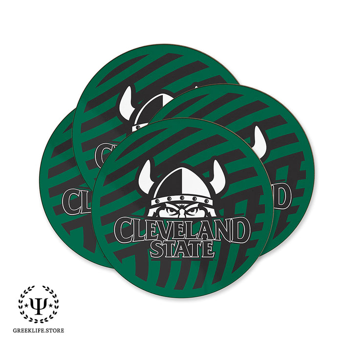 Cleveland State University Beverage coaster round (Set of 4)