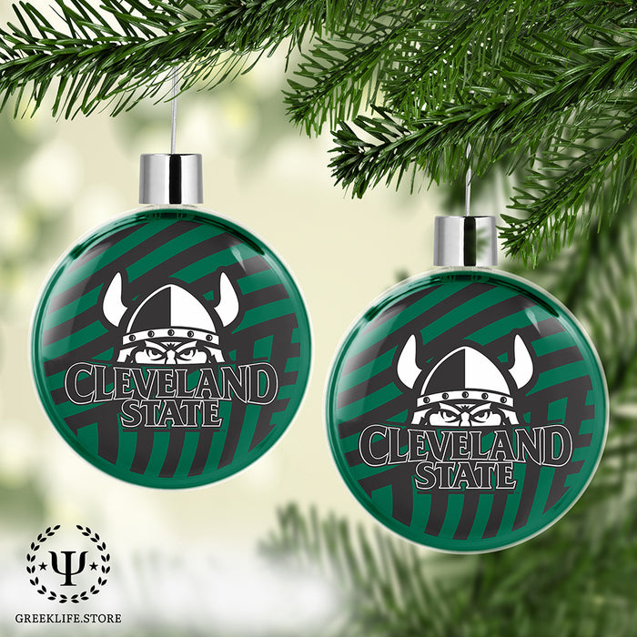 Cleveland State University Christmas Ornament Flat Round